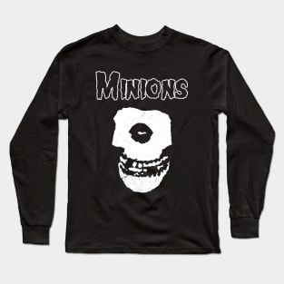 Funny Cute Skull 80's Retro Punk Rock Band Parody Long Sleeve T-Shirt